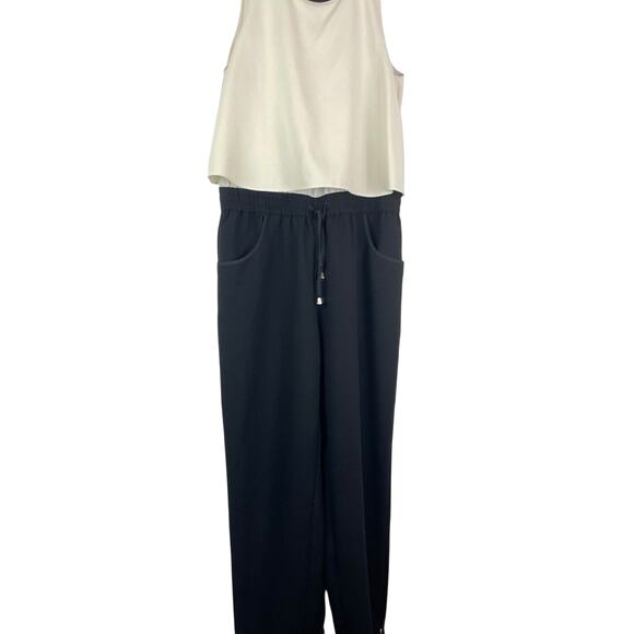 Ted Baker Pantsuit Jumper Black Pants White Top 6 - Picture 3 of 12
